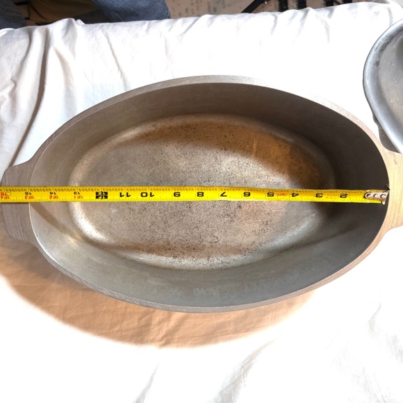 Genuine SUPER HEALTH Vintage 1950s Cast Aluminum Oval 10qt Roasting Pot - Picture 9 of 12